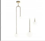 Lampa Sufitowa Wisząca Szklane Kule Ztota 