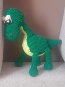 Maskotka DINOZAUR na szydełku 25 cm