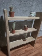 Regał dębowy – lite drewno | 3 półki ręczna robota możliwość personalizacji