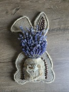 Zawieszka z suszoną lawenda, kawa,juta