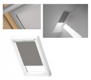 Roleta zaciemniająca 94x160 P10 0705 S VELUX DKL Szara prowadnice