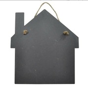 Tablica kredowa z łupka w kształcie domu