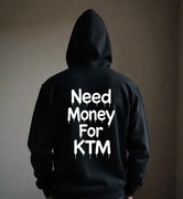 Męska Czarna Bluza M Need Money For KTM