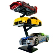 Stojak ekspozycyjny na trzy samochody Lego Speed Champions