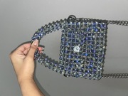 Torebka z kryształowych koralików