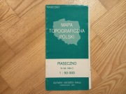 Mapa topograficzna Polski. Piaseczno N-34-139-C skala 1: 50 000