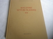 KSIĄŻKA-ROCZNIKI SZTUKI ŚLĄSKIEJ -TOM-XX