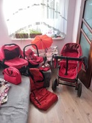 Wózek 4 w 1 wygodny, na każdy rodzaj terenu. Isofix do samochodu 