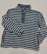 TAYBERRY damska bluza pod szyję w paski niebiesko biała 80% baw. L/40