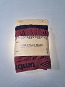 Umbro Bokserki Męskie 2-Pak Czarne i Bordowe Rozmiar XL