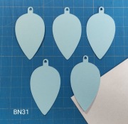 Scrapki Kraków Boże Narodzenie Bombki niebieskie 20 szt. (BN31)