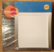Front do kratki korpusu kwadratowy 100 mm biały Equation