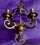 Piękny Mosiężny Kinkiet Świecznik dostawa gratis