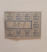 Kartka na mięso PRL 