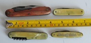 Zestaw czterech starych scyzoryków kolekcjonerskich Solingen i inne