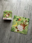 Puzzle 16 elementów 3+ małpka Dodo układanka małpa banan papuga