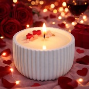 Świeca sojowa z olejkami eterycznymi i kwarcem różowym 250 ml