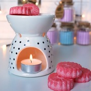 Zestaw kominek, woski zapachowe świeca