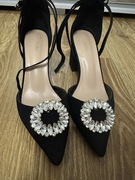 Eleganckie klipsy do butów z kryształkami - 2 sztuki (1 para)