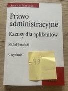Prawo administracyjne kazusy dla aplikantów Barański