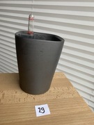 Doniczka Lechuza mini deltini antracytowa