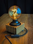 Lampa stołowa (dąb) w stylu vintage, Edidon