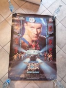Street Fighter Uliczny Wojownik Van Damme stary plakat  duży 675x970mm