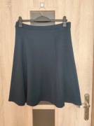 302 Granatowa rozkloszowana spódnica na gumce do kolan rozmiar M/L