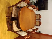 Stół rozkładany 160x100 (360x100) 12 krzeseł