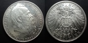 Niemcy (Cesarstwo, Bawaria) 2 marki 1911 srebrna moneta srebro