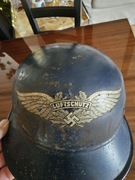 Hełm luftschutz 3 rzesza cały oryginalny