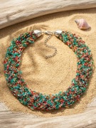 Koralikowa kolia nasxyjnik w stylu boho 