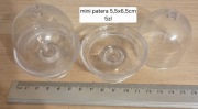 Mini patera plastikowa z kloszem 5,5x6,5 cm dekoracja candy bar