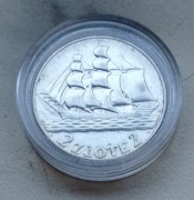 moneta 2 złote 1936 r Żaglowiec srebro 