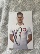 Arkadiusz Milik autograf zebrany osobiście