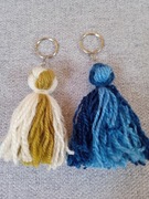 Breloczek z włóczki - pomponik - kolorowy -