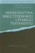 Hermeneutyka Biblii Żydowskiej i Starego Testamentu Stemberger Dohmen