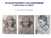 Rysuję portrety na zamówienie z nadesłanego mi zdjęcia