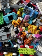 Klocki lego duplo mix worek Frozen Myszka Minnie Tory Zwierzeta Lokomotywa