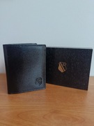 Portfel Legia Warszawa portfel skóra naturalna czarny - mężczyzna