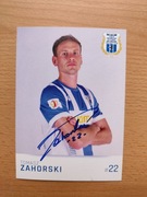 Autograf oficjalna karta Stomil Olsztyn 2016/17 Tomasz Zahorski