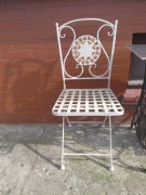 Krzesło metal balkon taras