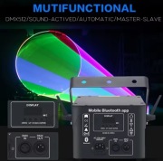 Laser RGB 100-230v 5w bluetooth aplikacja animacje