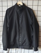 Kurtka, męska, czarna, przeciwdeszczowa, kaptur w stójce, XXL