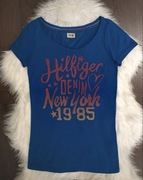 Niebieski t-shirt Tommy Hilfiger S