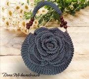 Torebka Róża,  handmade. 