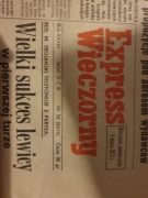 Gazeta retro 1971 kurier Express wieczorowy sport PRL 