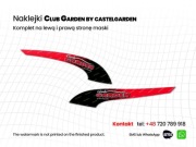 Naklejki kosiarki Club GARDEN by Castelgarden