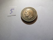 5. 1925 1 Dinar Jugosławia Aleksandar I Mennica Brukselska odwrotka 