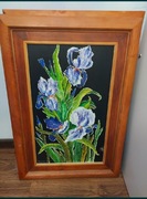 Obraz na płótnie ręcznie malowany.